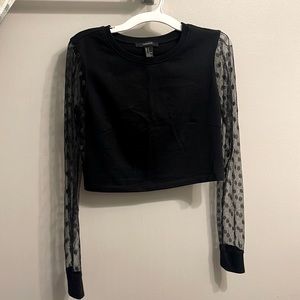 Forever 21 Polka Dot Crop Top